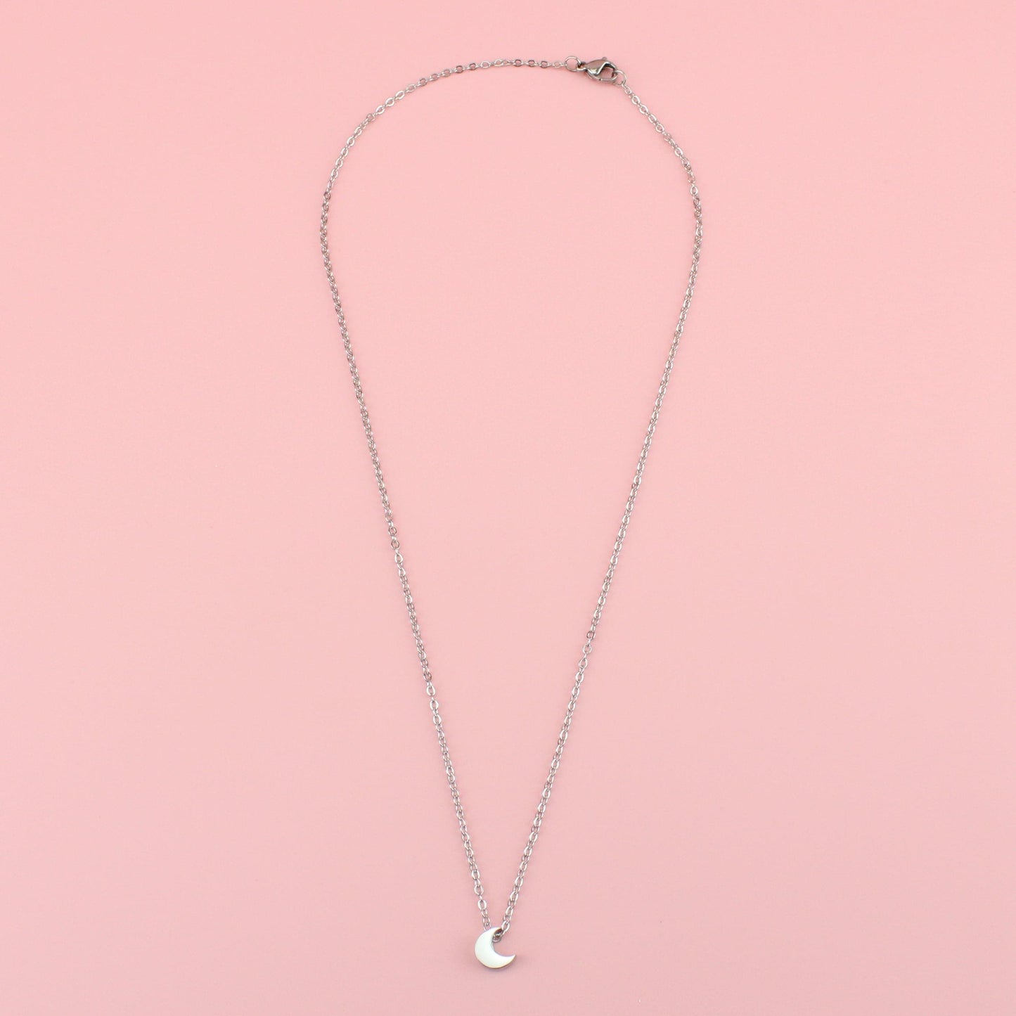 Crescent Moon Charm Necklace