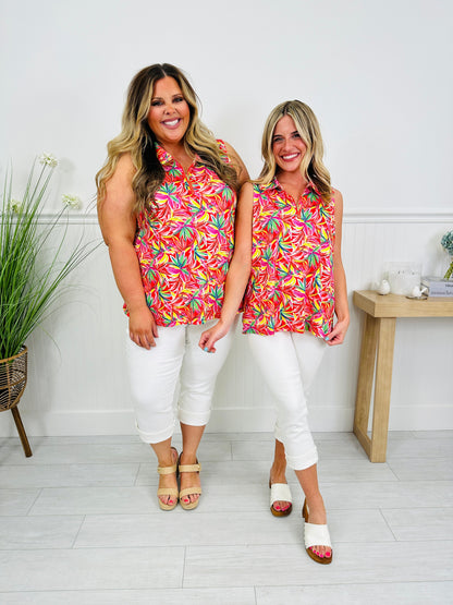 Heatwave Haven Tank Top in Miami Print
