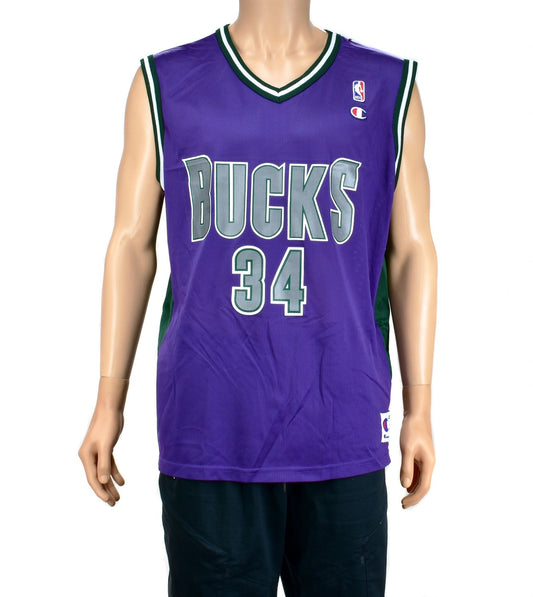 Milwaukee Bucks Ray Allen Champion Jersey Sz. 44
