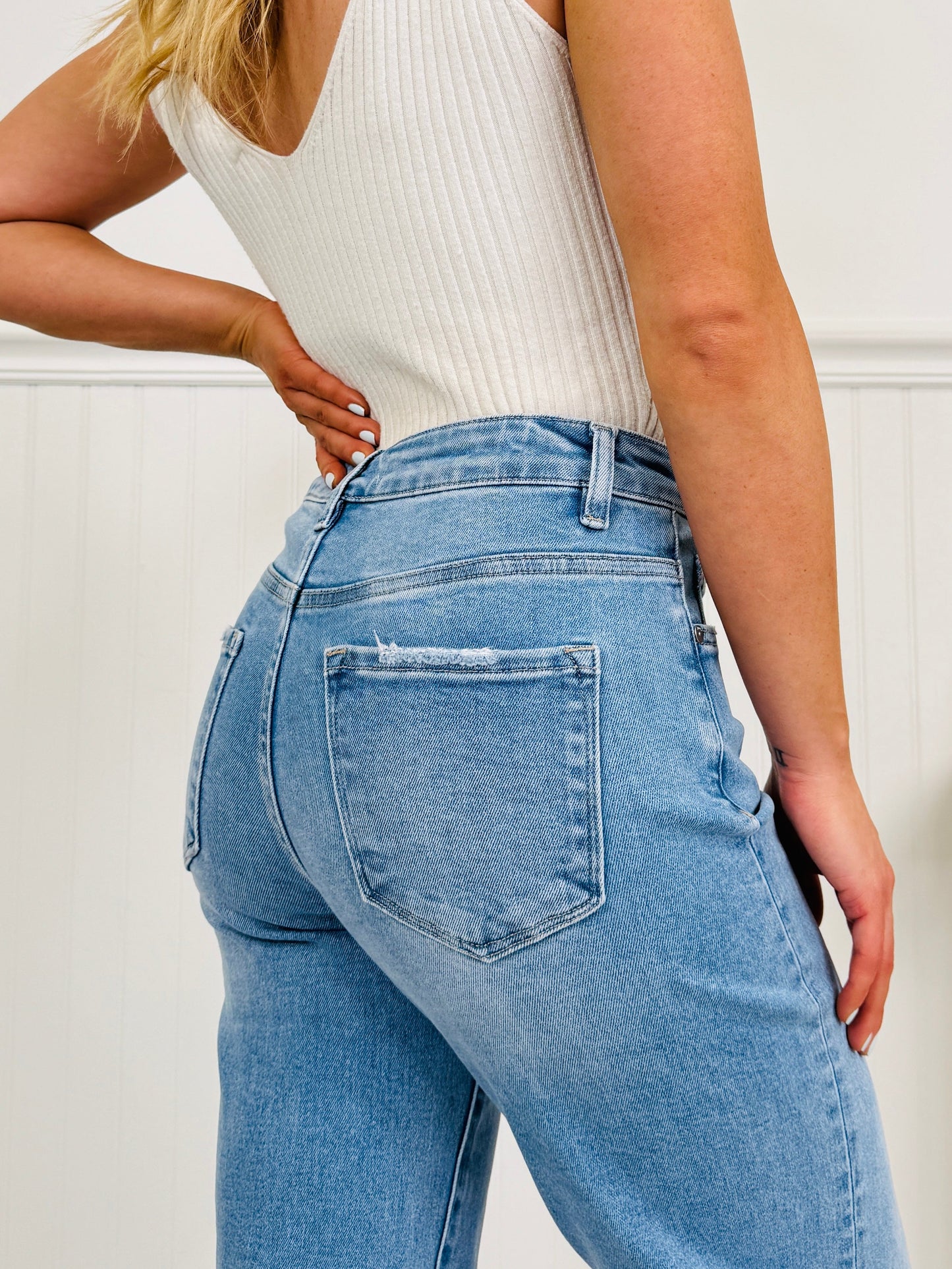 Always In Style Ankle Straight Tummy Control Jeans