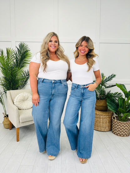 Lovervet Swept Away Palazzo Jeans