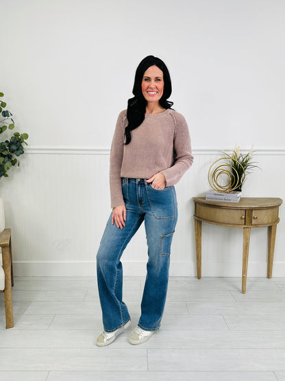 Judy Blue Cool and Collected Cargo Straight Jeans
