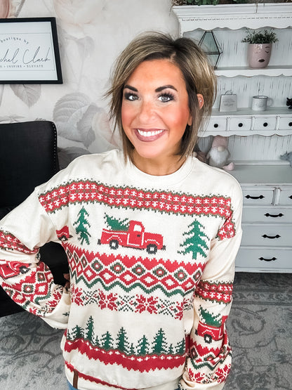 Ampersand Avenue University Pullover - Holiday Lane
