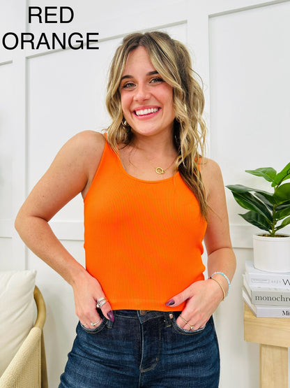 Reversible Ribbed Seamless Shapewear Tank Top in Multiple Colors