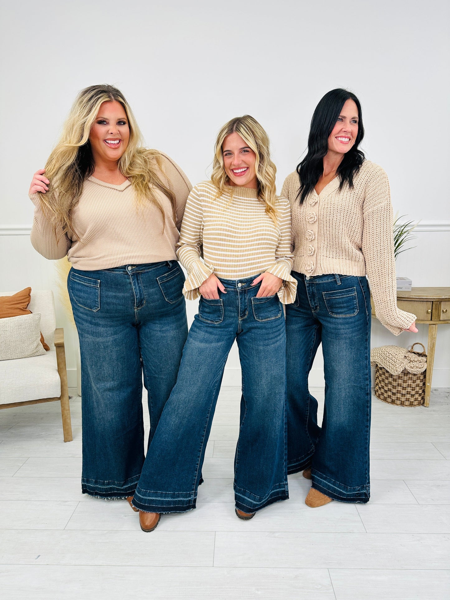 Judy Blue Perfectly Palazzo Wide Leg Jeans