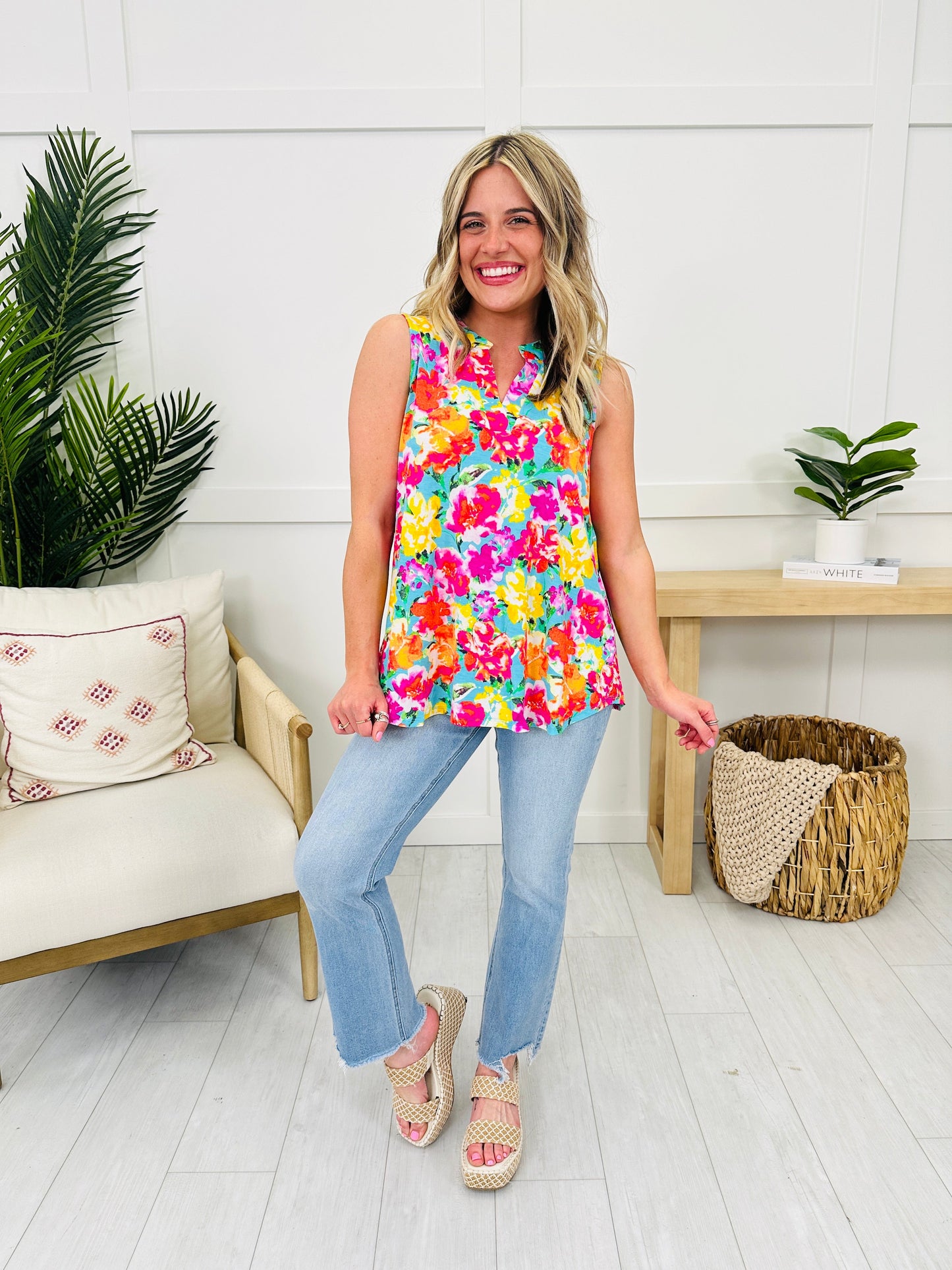 Sunny Days Tank Top in Palm Beach