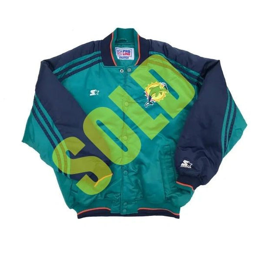 Miami Dolphins NFL Pro Line Starter Winter Jacket
