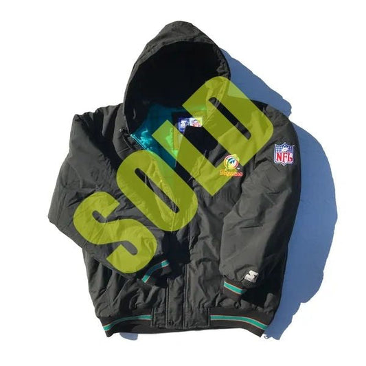 Miami Dolphins 90's Starter Parka Jacket Size Large