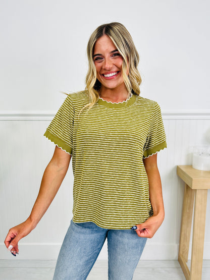 Scalloped & Sweet Top In Multiple Colors