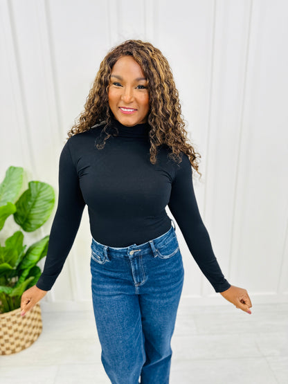 Seamless Mock Neck Long Sleeve Shapewear Top in Multiple Colors