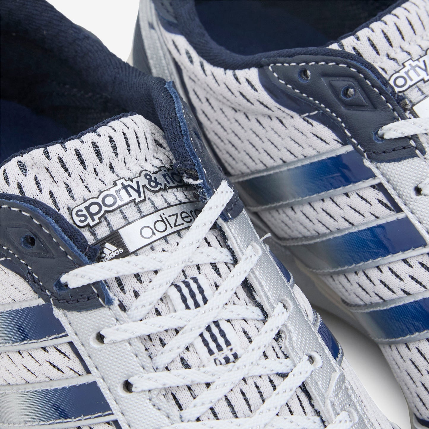 Sporty & Rich x Women's Adizero Adios Cloud White | Collegiate Navy | Cloud White
