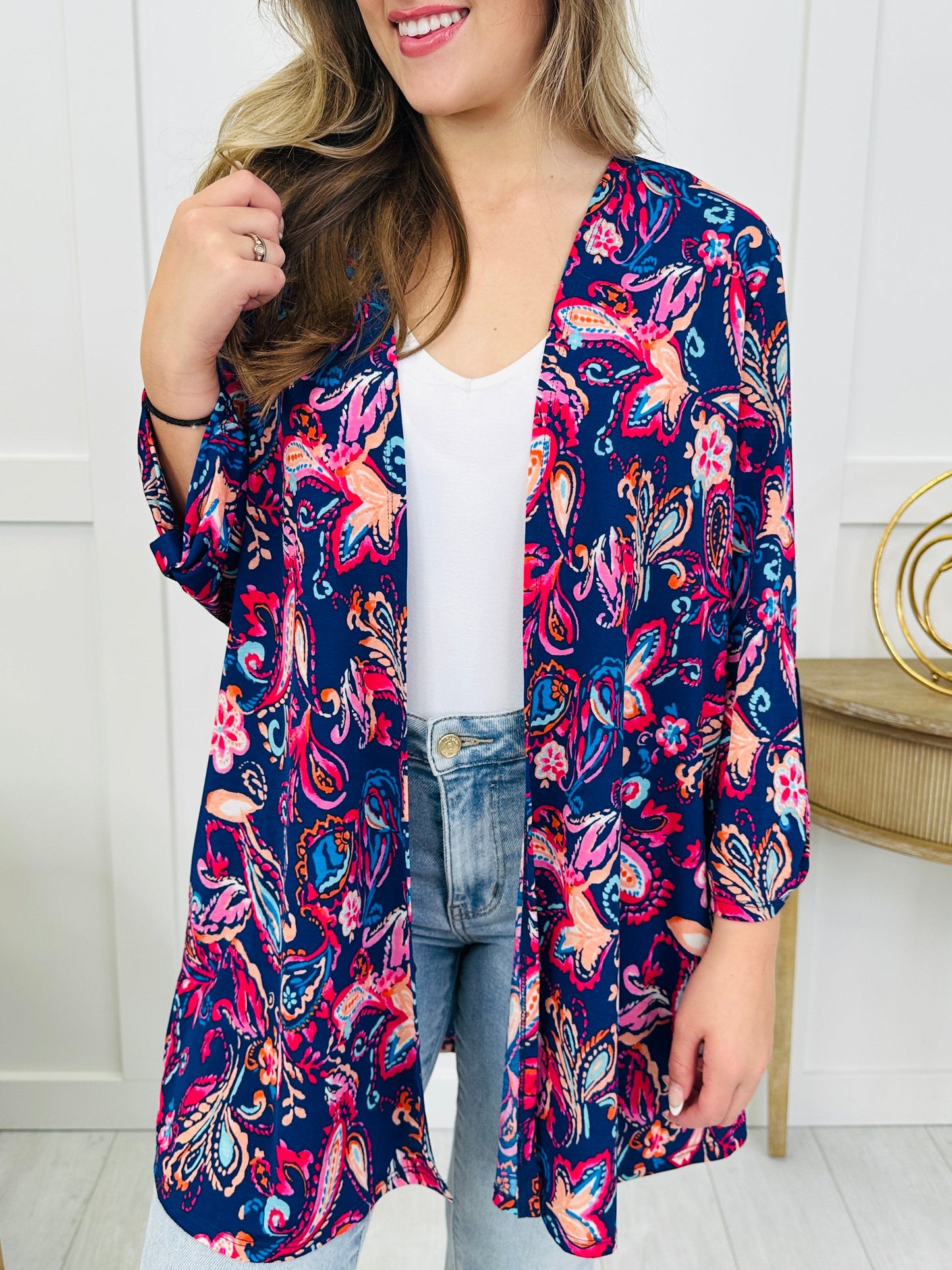 Boldly Royal Cardigan