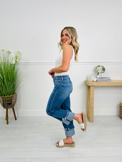 The Right Choice Tummy Control Wide Leg Jeans