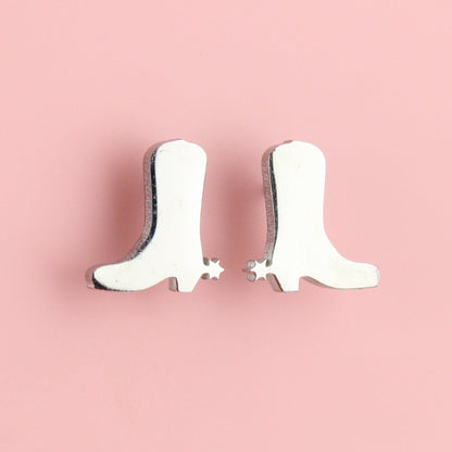 Cowboy Boot Stud Earrings