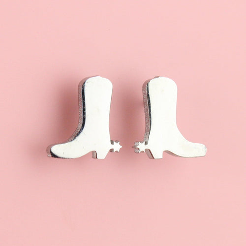 Cowboy Boot Stud Earrings