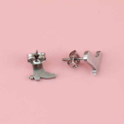 Cowboy Boot Stud Earrings