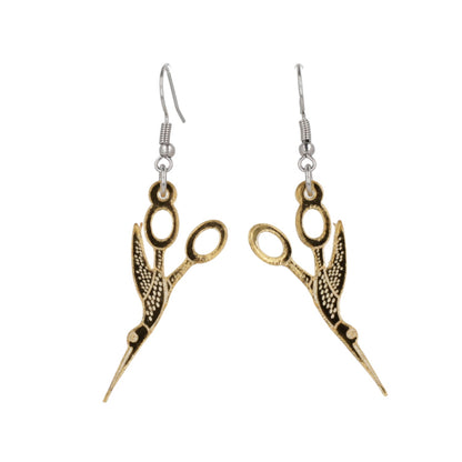 Crane Sewing Scissors Earrings