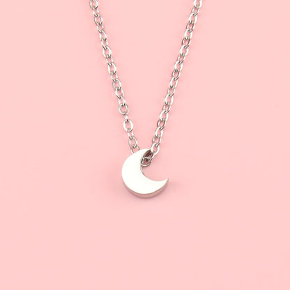 Crescent Moon Charm Necklace