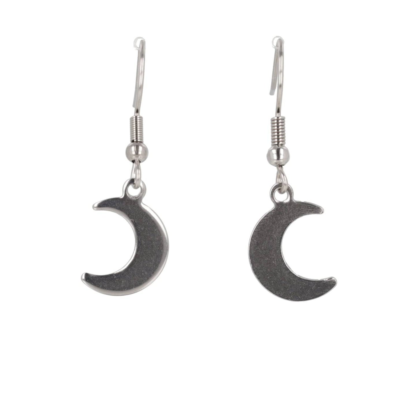 Crescent Moon Drop Earrings