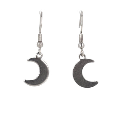 Crescent Moon Drop Earrings