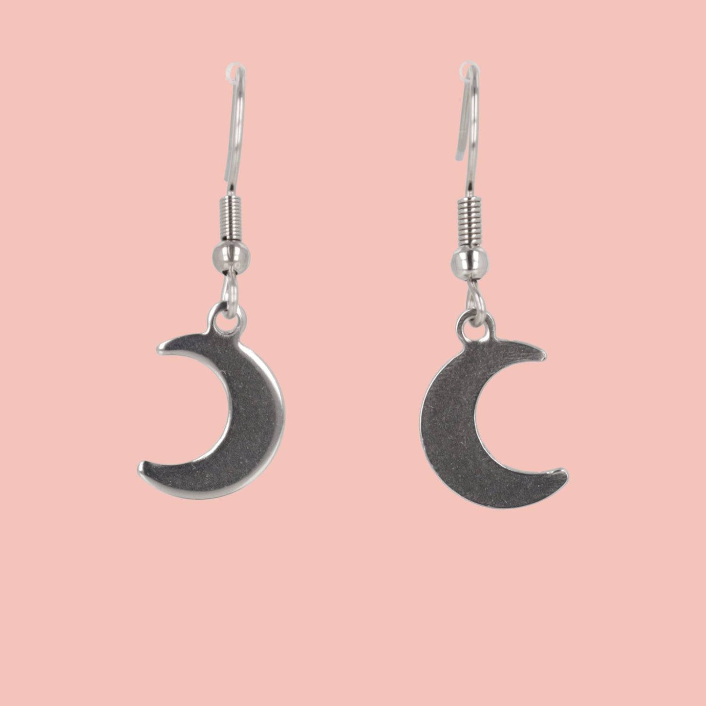 Crescent Moon Drop Earrings