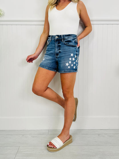 Judy Blue Star of Summer Shorts
