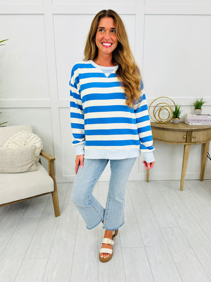 The Coastal Club Top In Ocean Blue