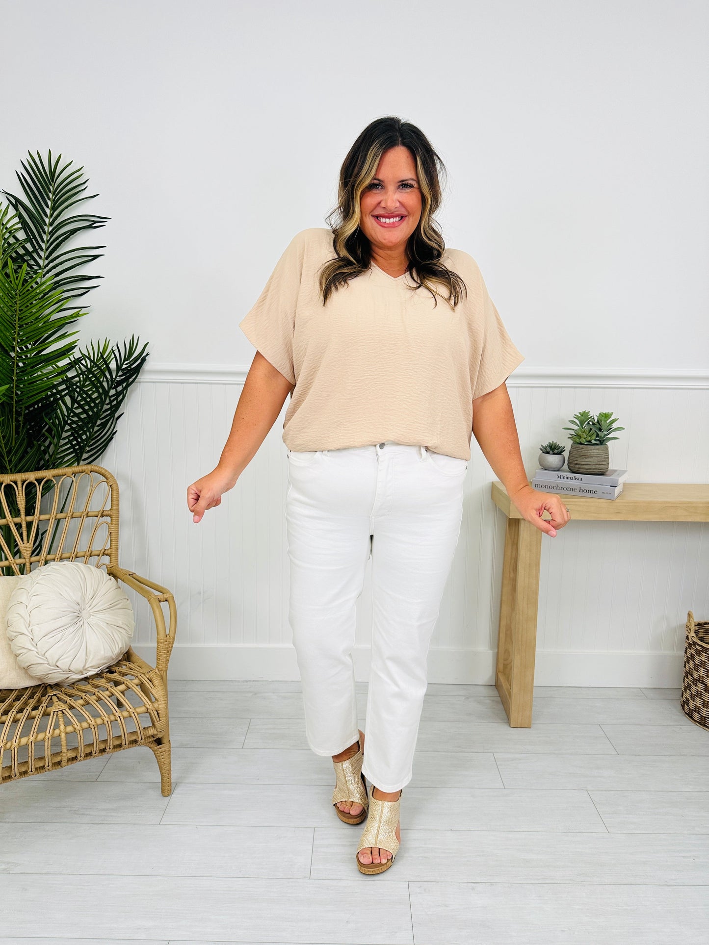 Judy Blue Turn The Page Tummy Control Ankle Straight Jeans