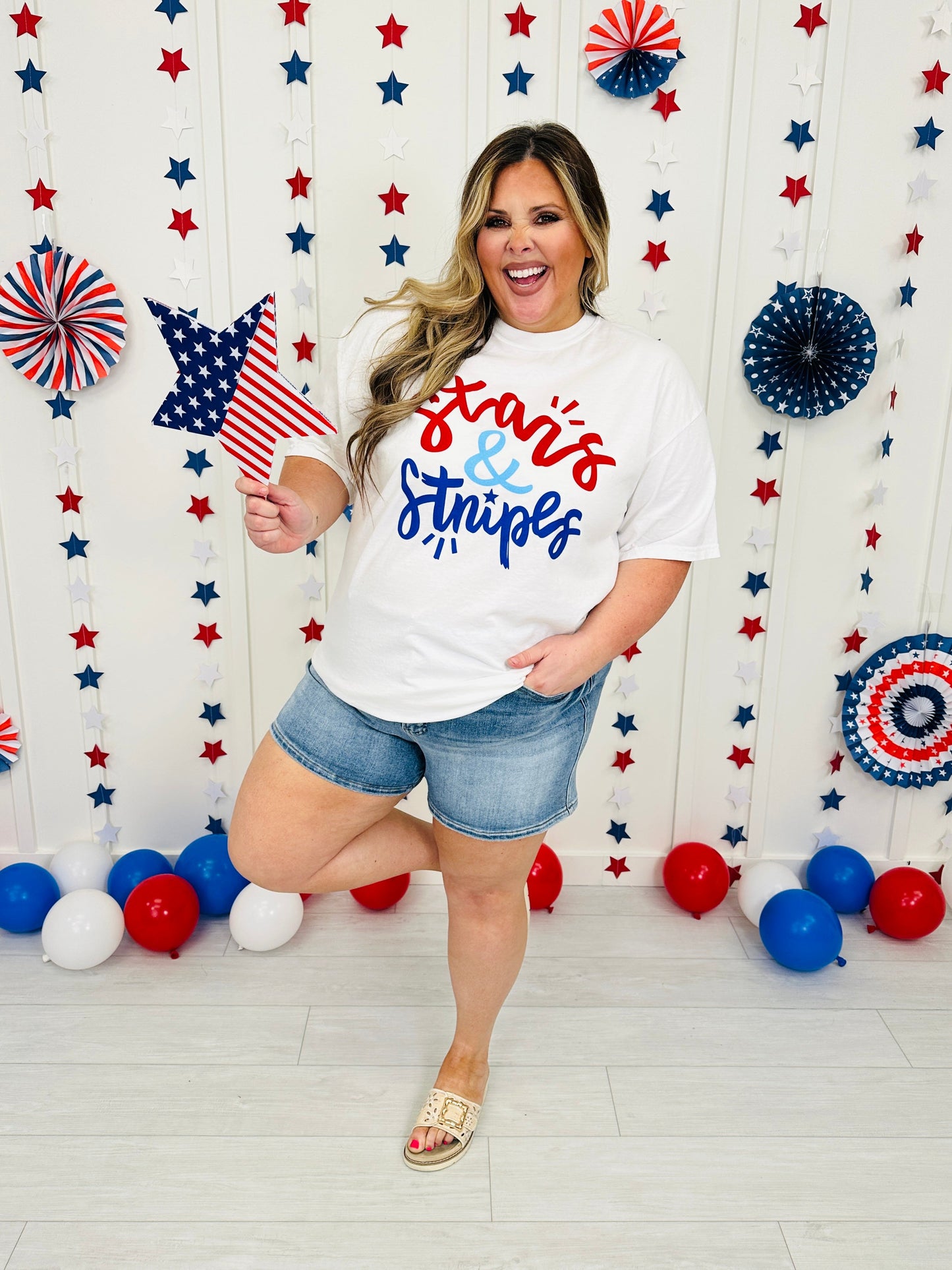 Stars And Stripes Graphic Tee
