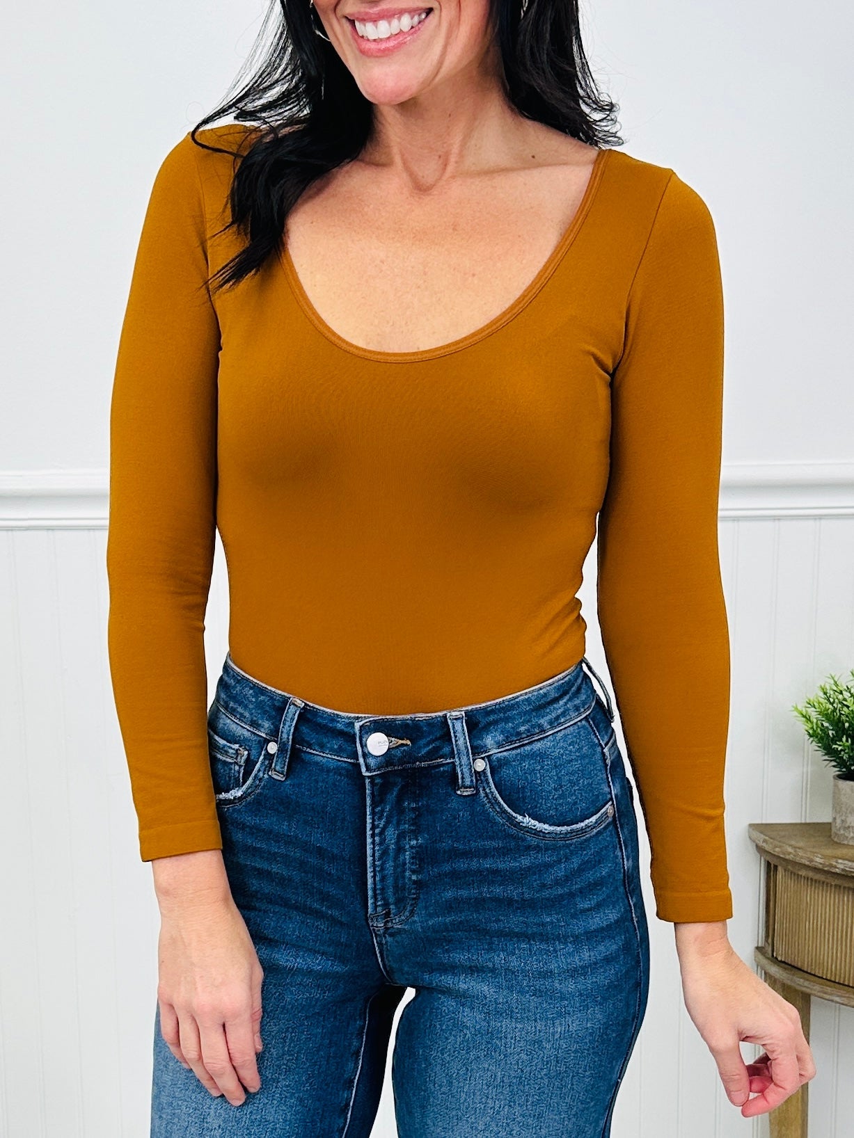 Seamless Body Contour Long Sleeve Shapewear Bodysuit in Multiple Colors!