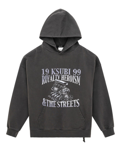 ENGINE EKCESS HOODIE FADED BLACK