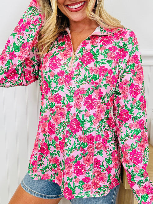 Where Spring Begins Top in Maui Print