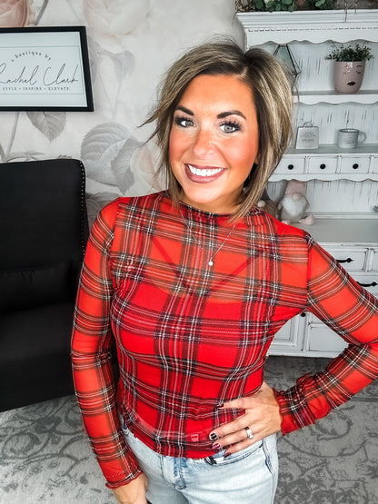 Believe In Me Mesh Top