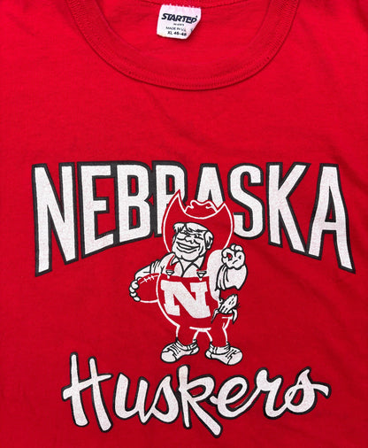 Nebraska Cornhuskers Starter Single Stitch T-Shirt Made in USA Size XL