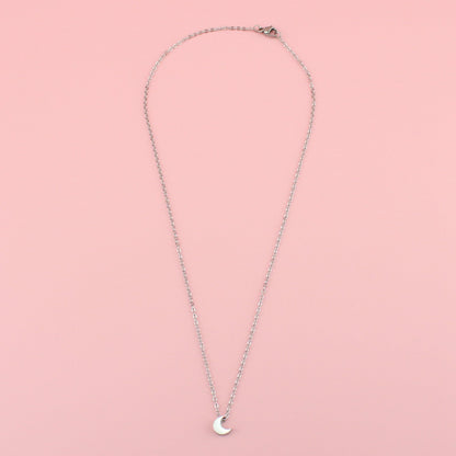 Crescent Moon Charm Necklace