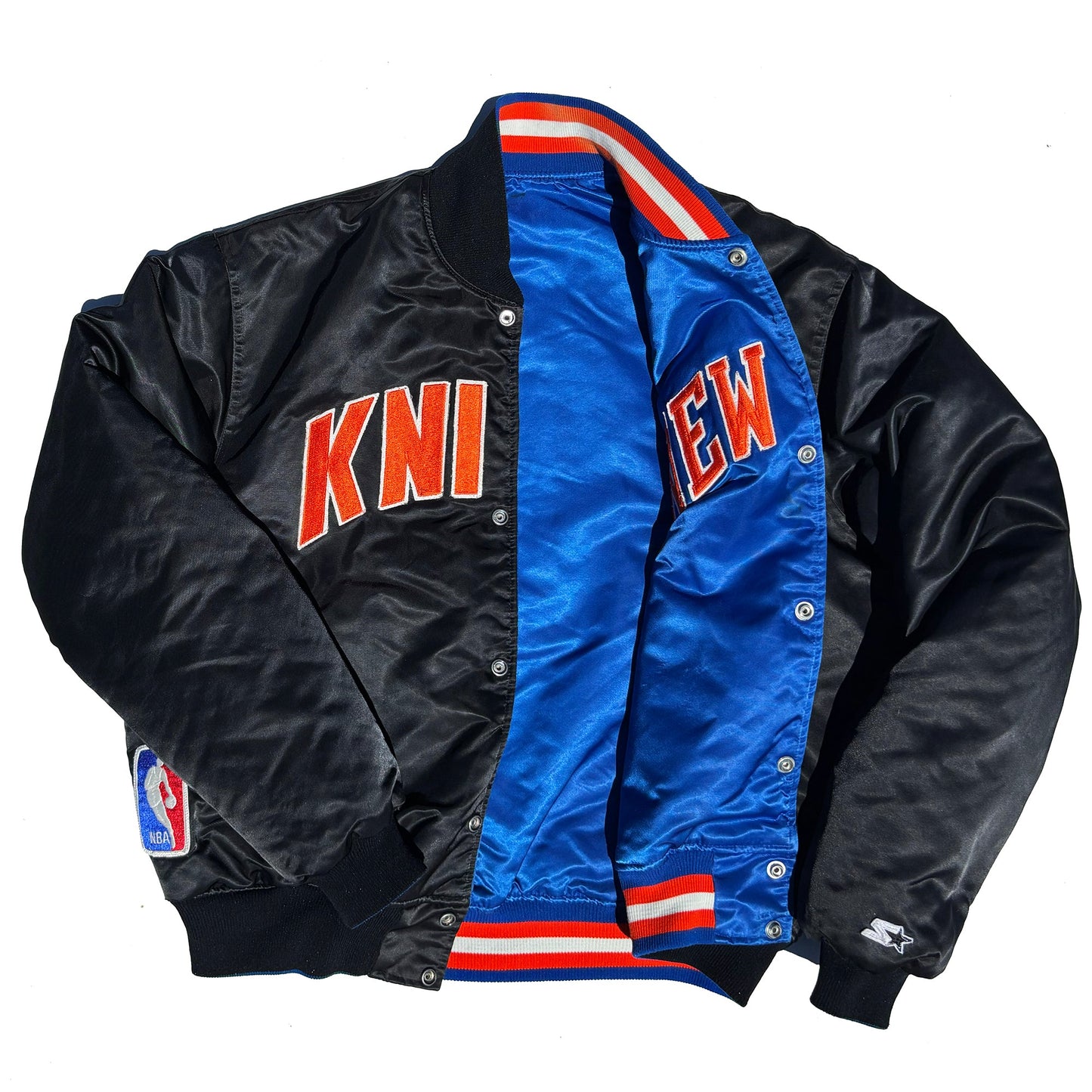New York Knicks Starter Reversible 90's Satin Coaches Jacket XL
