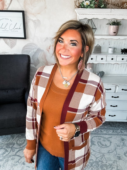 Forever Mine Sweater Tank - Chestnut