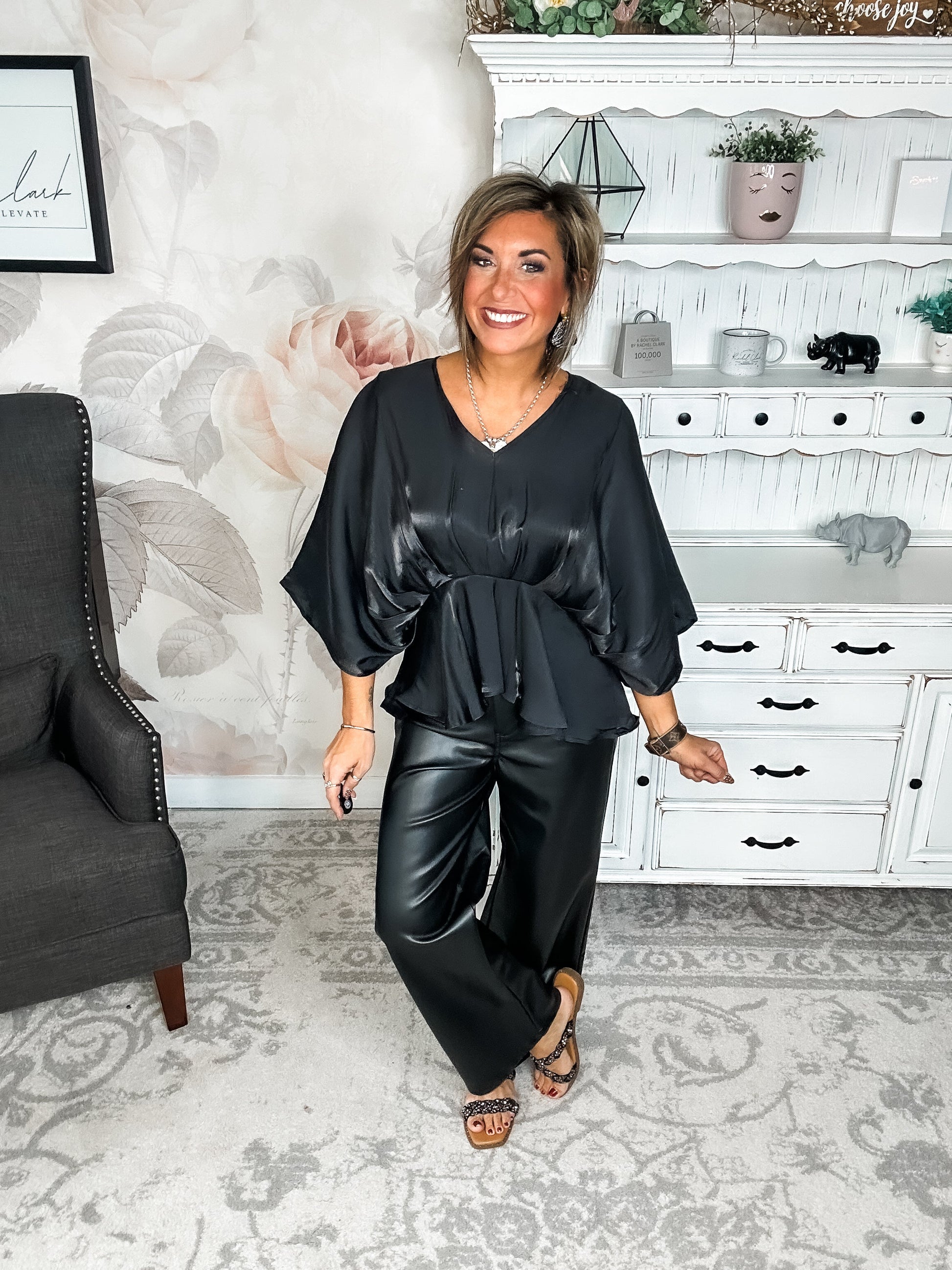 All My Trust In You Blouse - Black