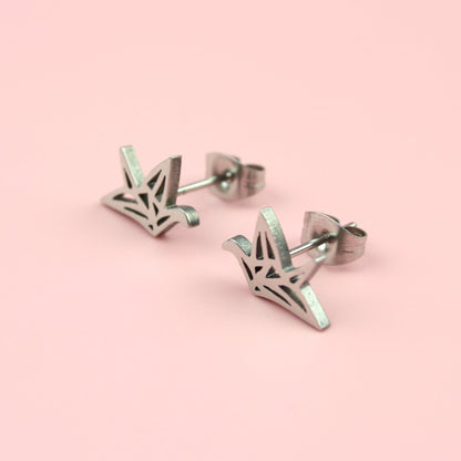 Crane Stud Earrings