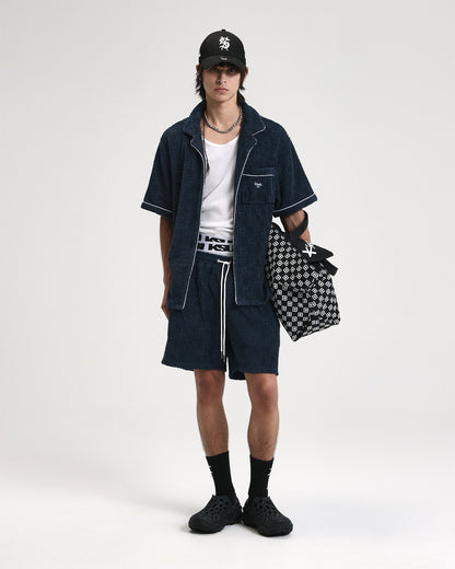 LOUNGE SS RESORT SHIRT NAVY