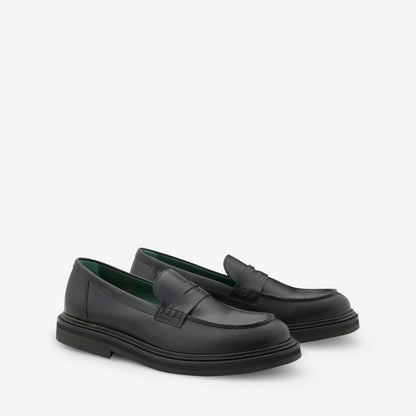 Vinnee Penny Loafer Black Polido Leather