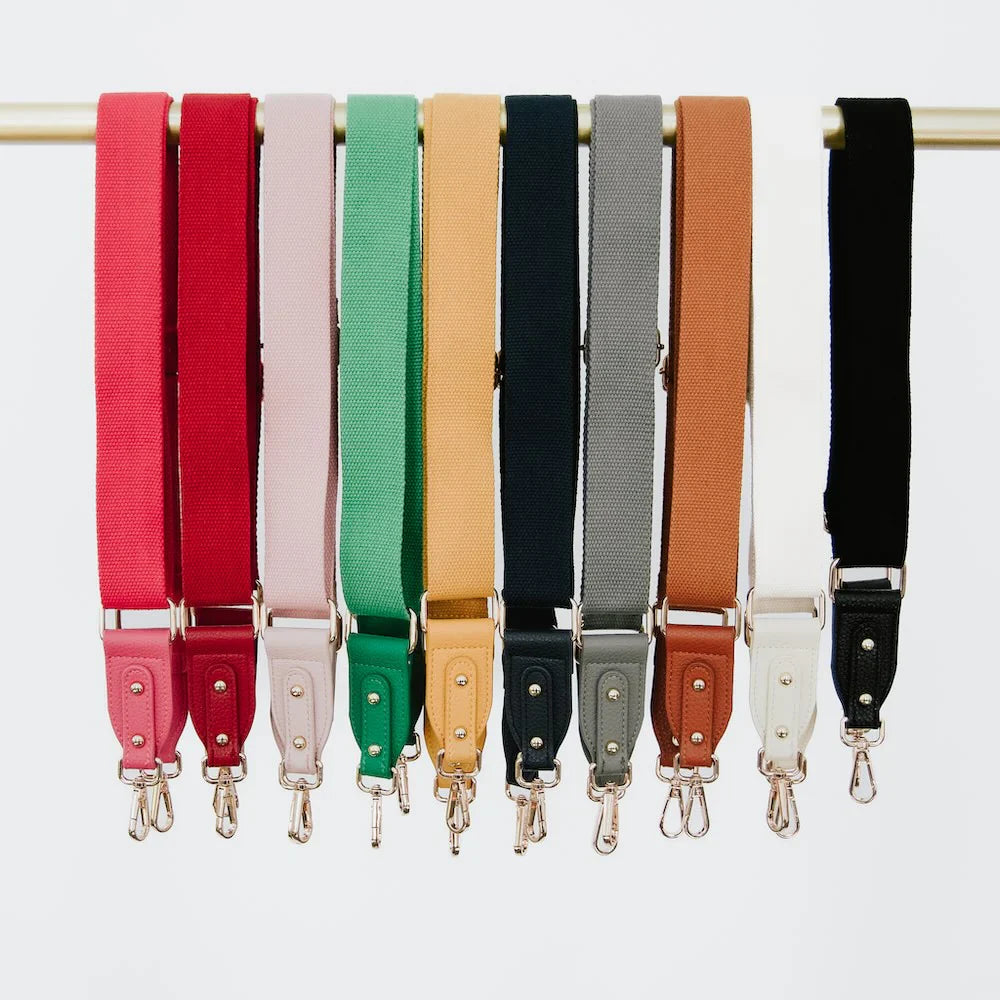 Callie Canvas Adjustable Strap - Gray
