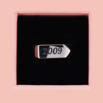 Chunky Customisable Birth Year Ring